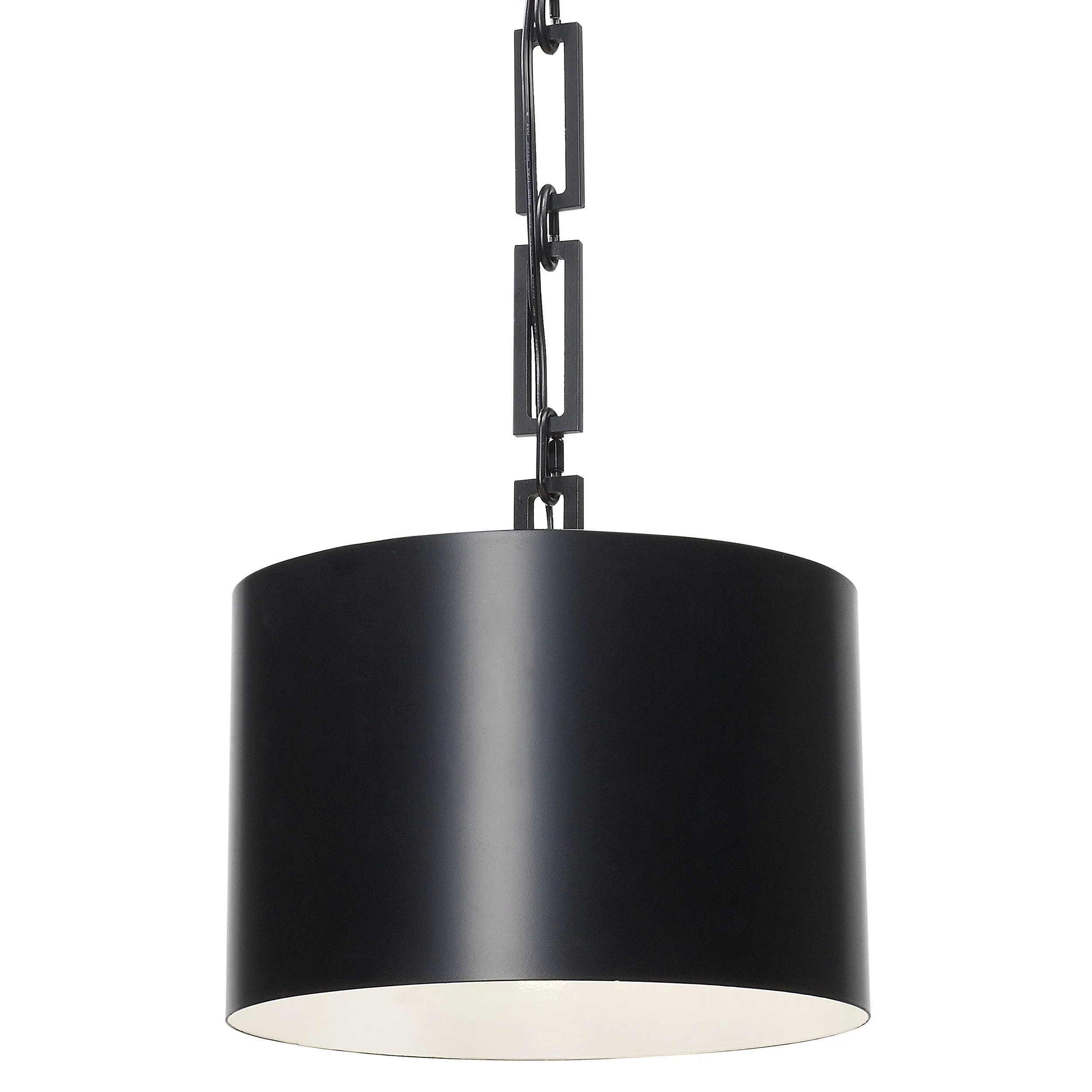 1 Light Matte Black Eclectic  Industrial  Modern Mini Chandelier - C193-8683-MK