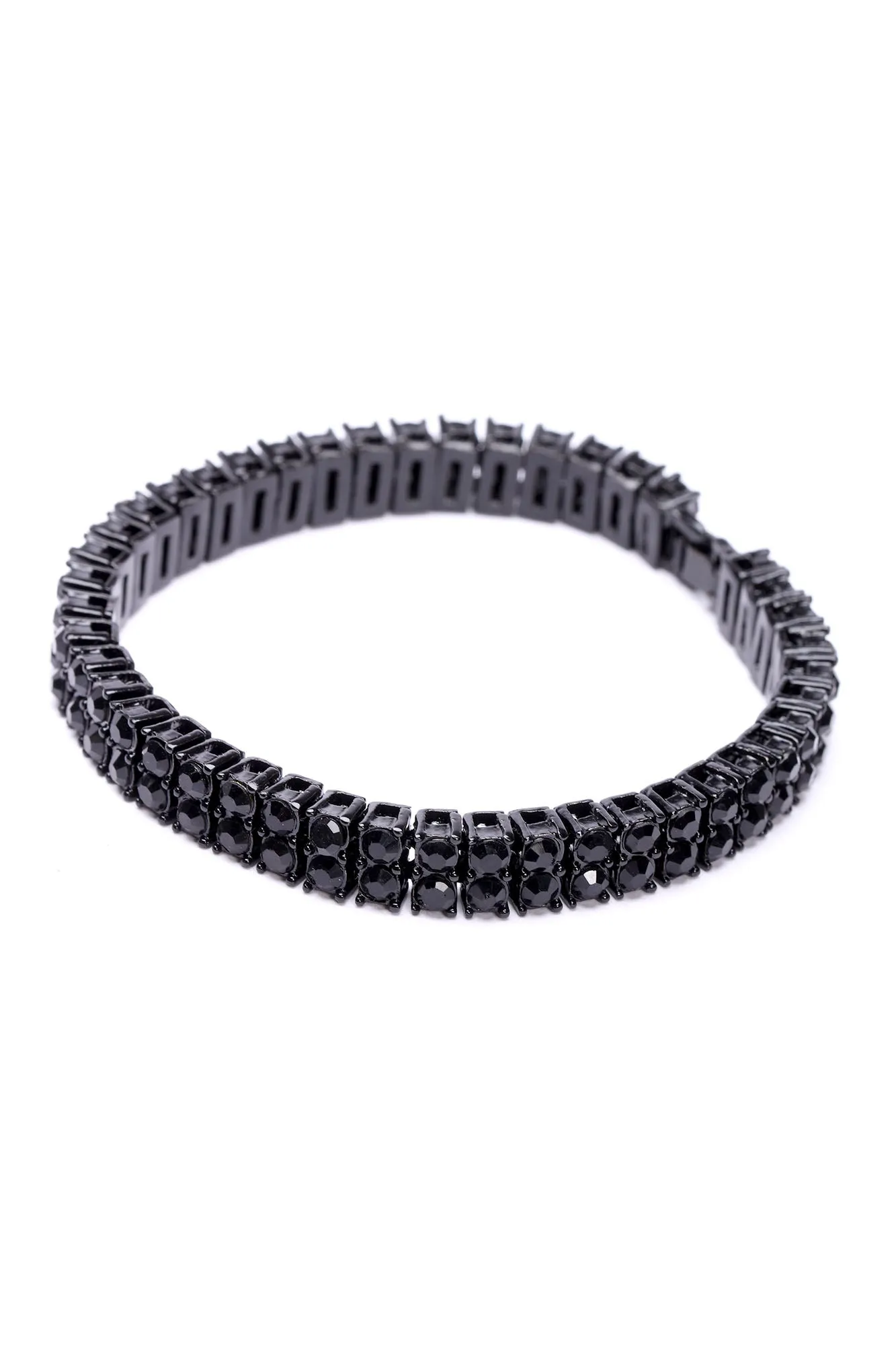 2 Better Than 1 Tennis Bracelet - Black/Black