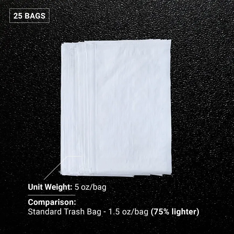 31" x 45" Large Sandbags [100 lbs Capacity] - 6 Mil Contractor Trash Bags