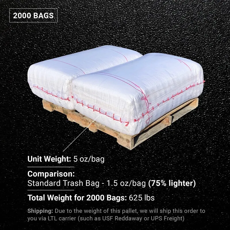 31" x 45" Large Sandbags [100 lbs Capacity] - 6 Mil Contractor Trash Bags