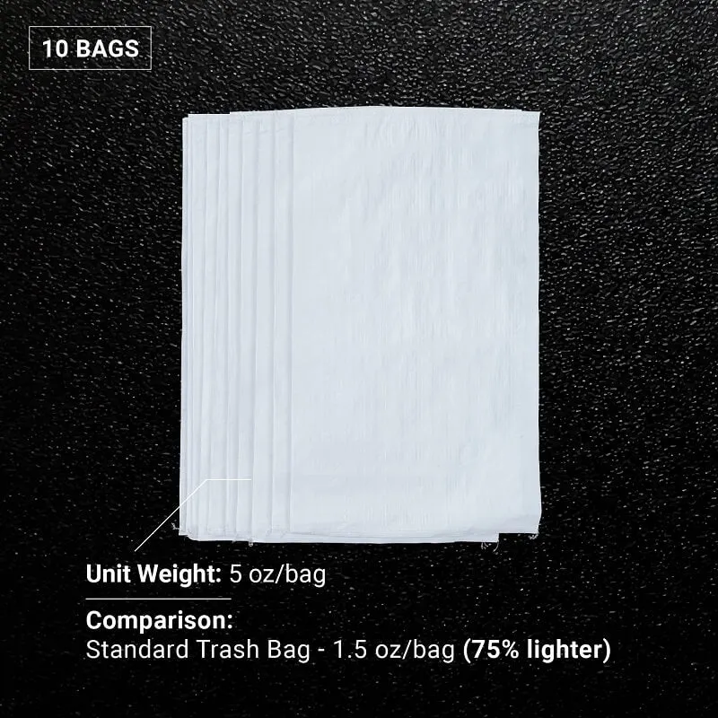 31" x 45" Large Sandbags [100 lbs Capacity] - 6 Mil Contractor Trash Bags