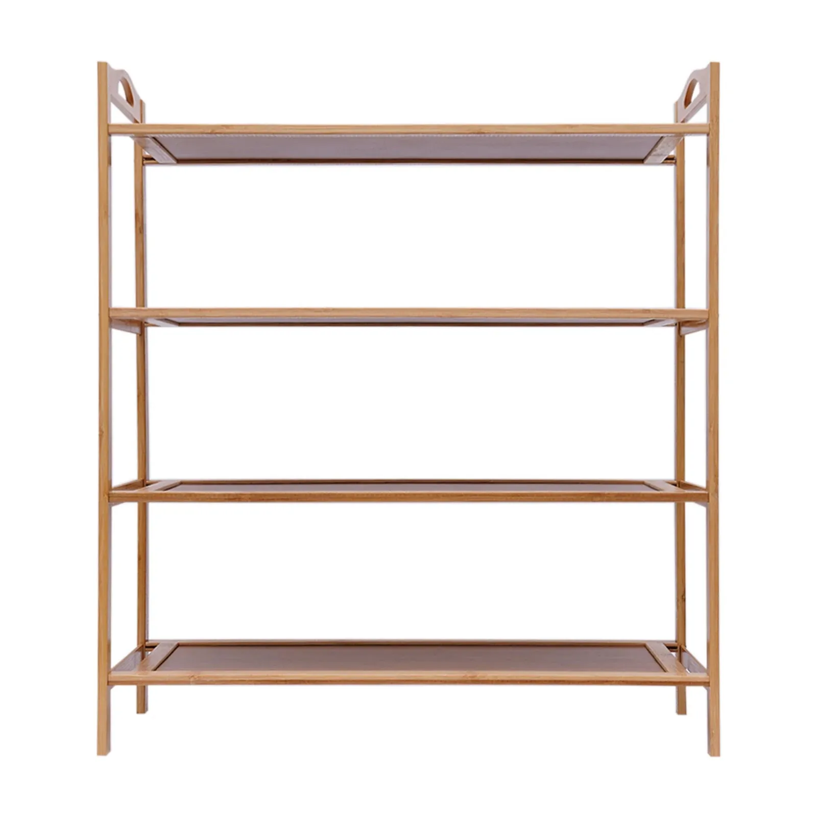 4-Tier Bamboo Shoe Rack with 23.6 Inch Width for Living Room, Bedroom, and Entryway