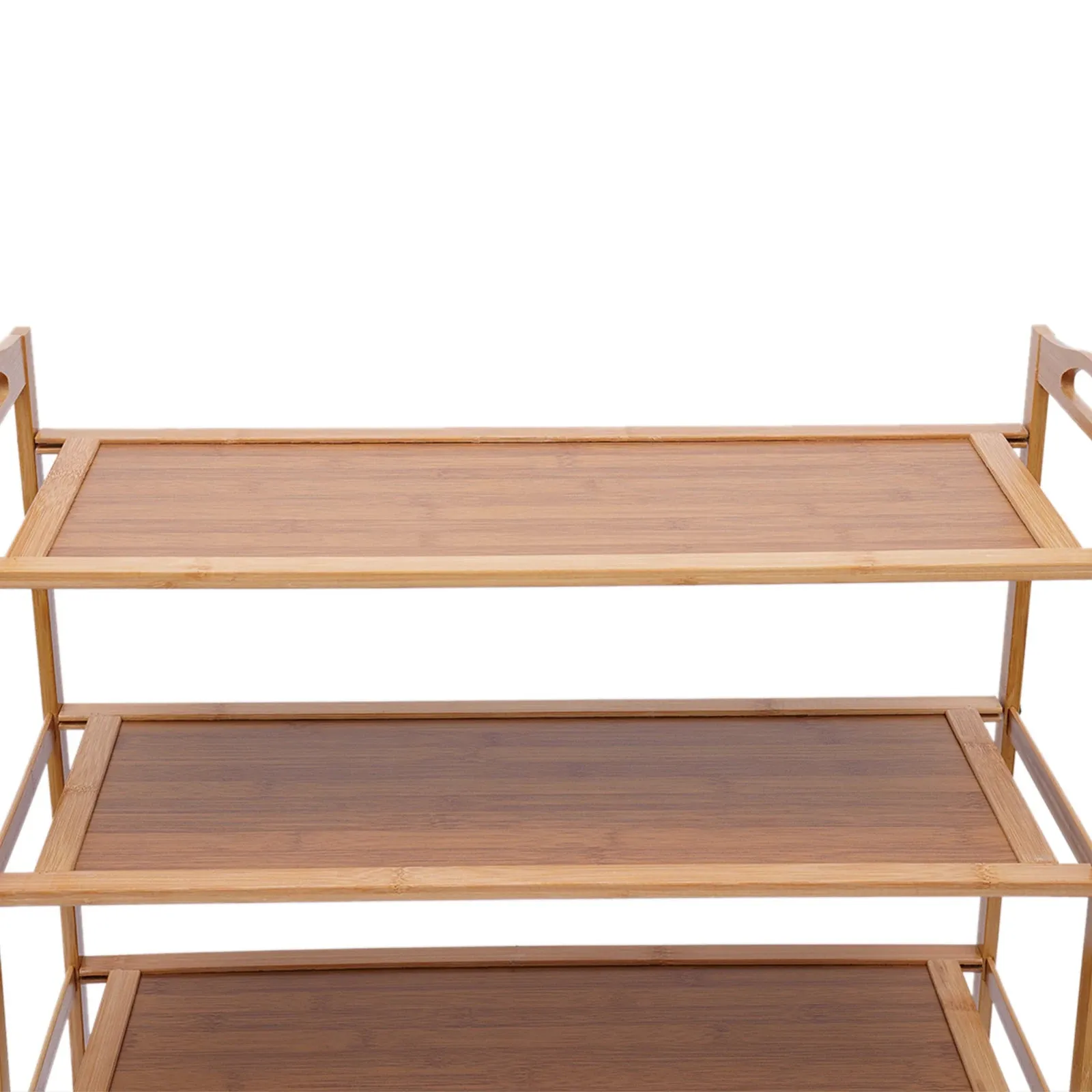 4-Tier Bamboo Shoe Rack with 23.6 Inch Width for Living Room, Bedroom, and Entryway