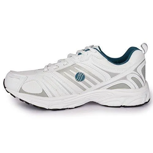 Action Shoes Men's White-Green Running Shoes - 9 UK/India (43 EU)(2009-WHITE-GREEN)