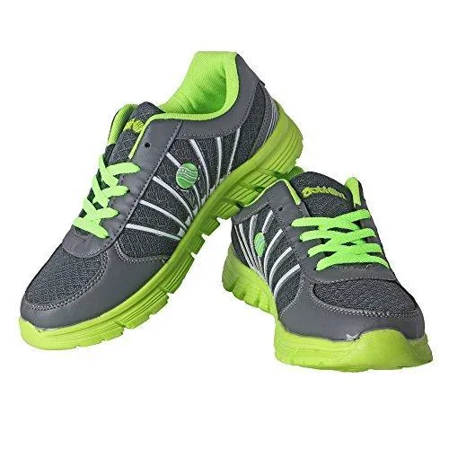 Action Shoes Women's Grey-Green Running Shoes - 8 UK/India (40 EU)(451-GREY-GREEN)