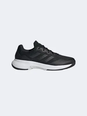 Adidas Gamecourt 2 Men Tennis Shoes Black/Grey Four