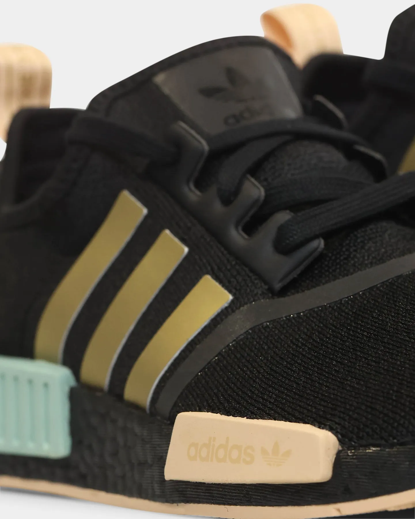 Adidas Women's NMD_R1 Core Black / Gold Metallic / Halo Amber