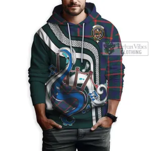 Agnew Tartan Hoodie with Epic Bagpipe Style