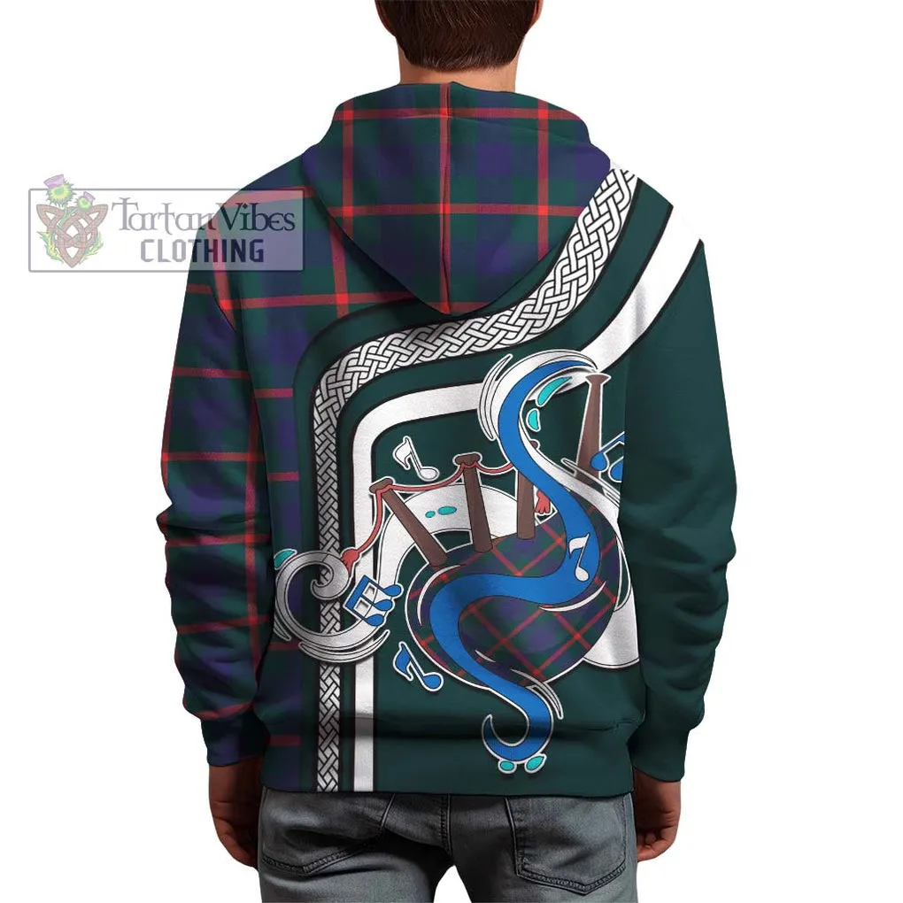 Agnew Tartan Hoodie with Epic Bagpipe Style