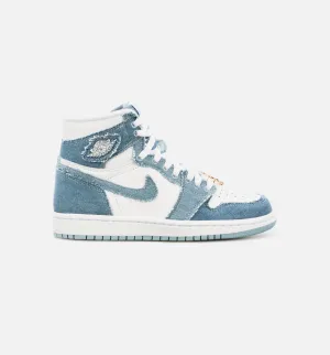 Air Jordan 1 High OG Denim Womens Lifestyle Shoe - Blue