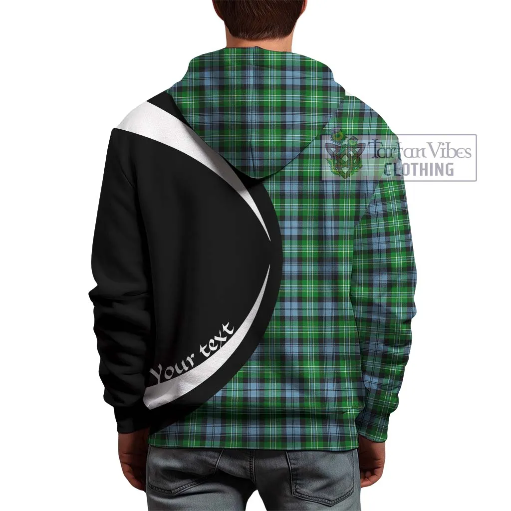 Arbuthnot Ancient Tartan Hoodie with Family Crest Circle Style