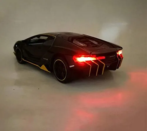 ARNIYAVALA Lamborghini Car Toy Die-cast Metal Car Model Car Pull Back car Super car with Openable Doors with Sound and Light for Birthdays Gift Party Decorations Great for Kids1:32 Scale