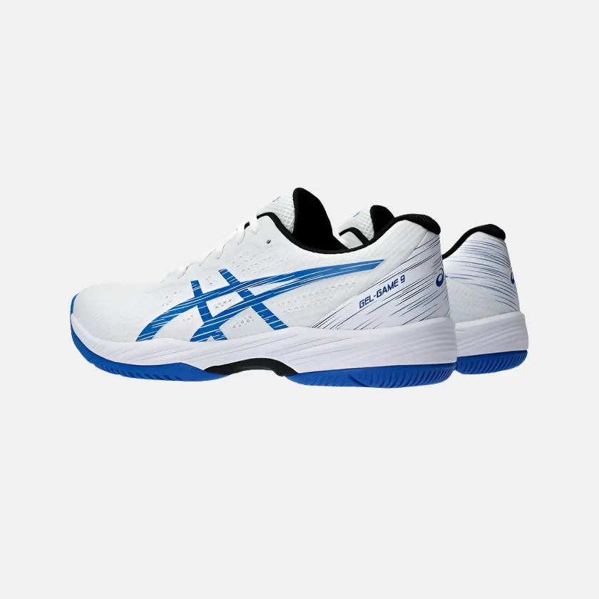 Asics GEL-GAME 9 Men's Tennis Shoes -White/Tuna Blue