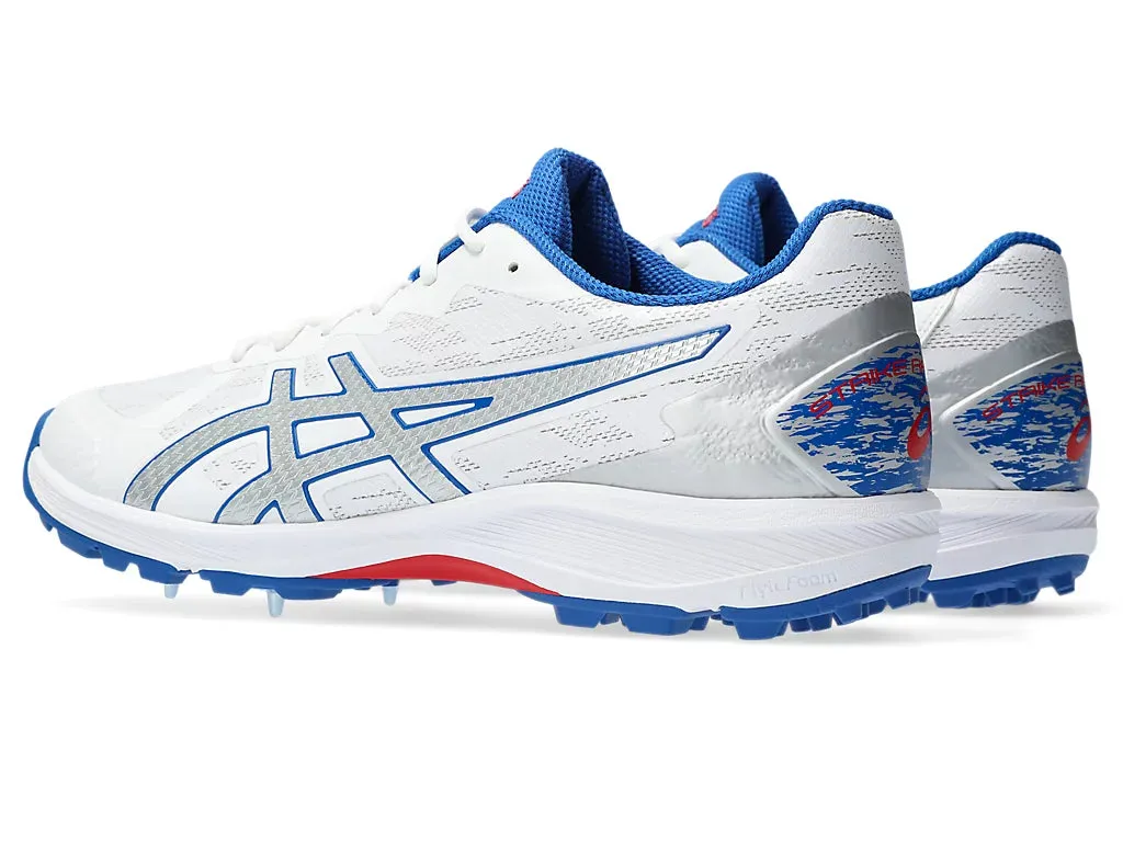 Asics Strike Rate FF Men's Cricket Shoes - White/Pure Silver