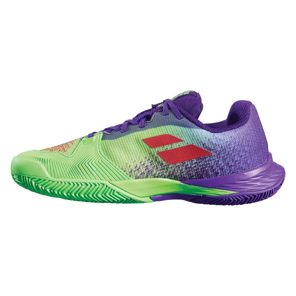 Babolat Jet Mach 3 Clay Junior Tennis Shoes - Jade Lime