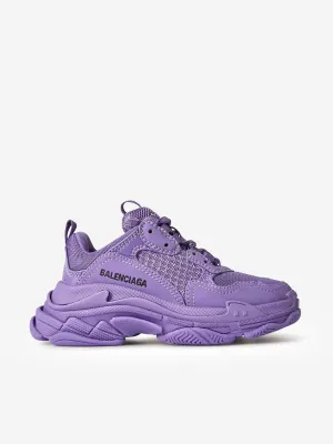 Balenciaga Kids Triple S Trainers in Purple