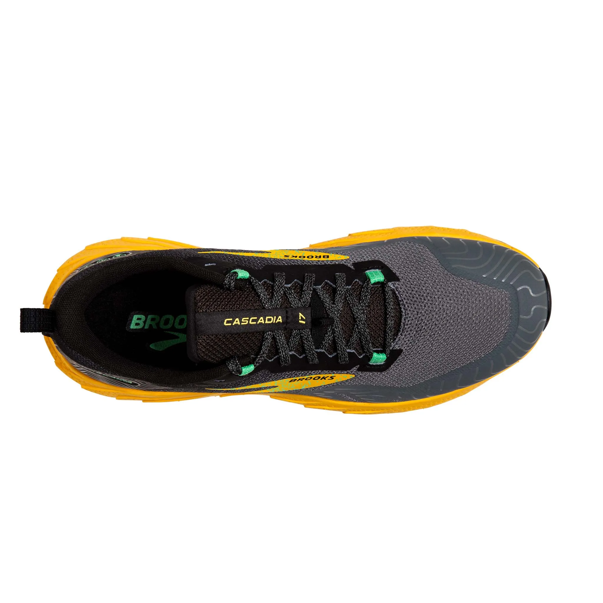 Brooks | Men's Cascadia 17 Running Shoes - Lemon Chrome