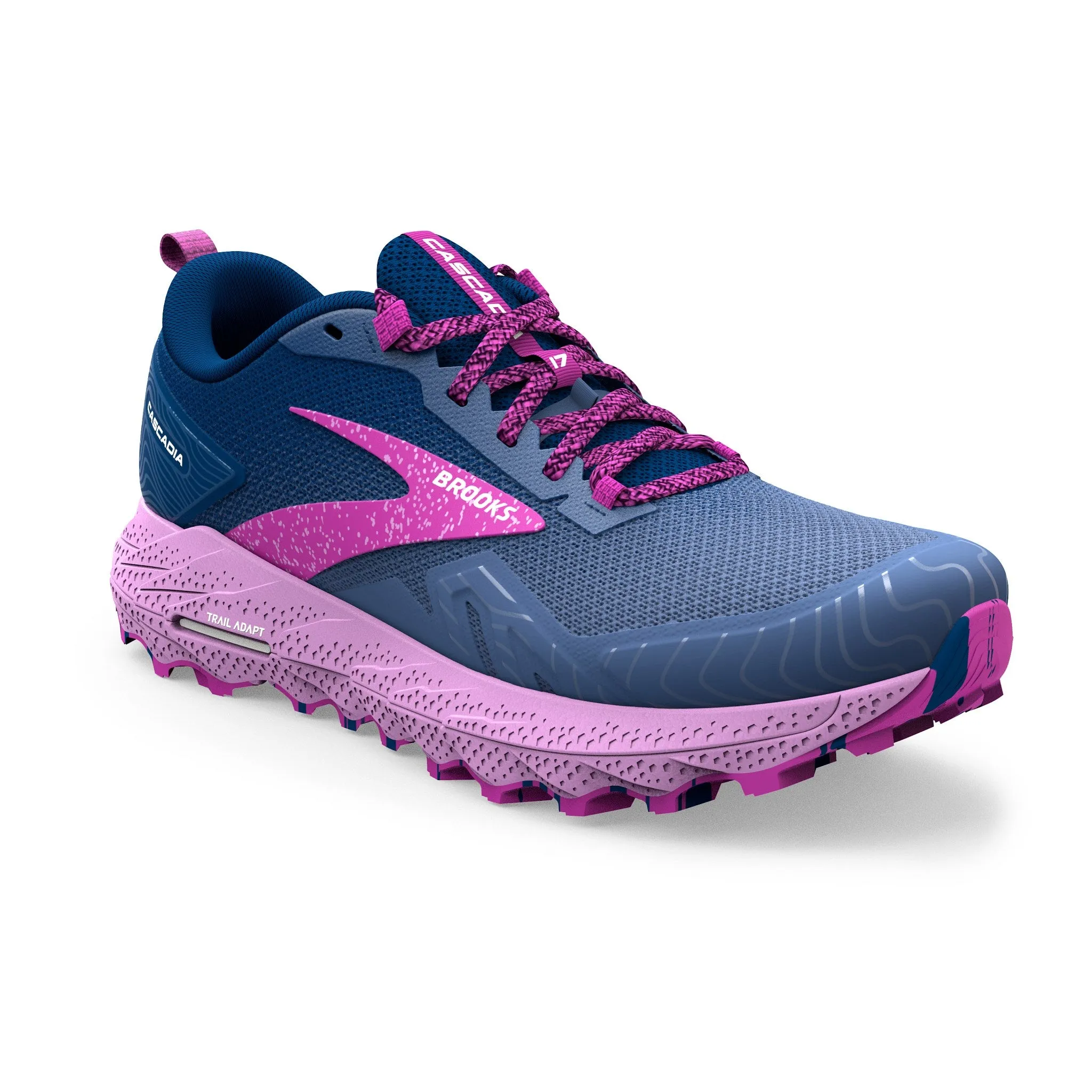 Brooks Women's Cascadia 17 Trail Running Shoes Navy / Purple / Violet