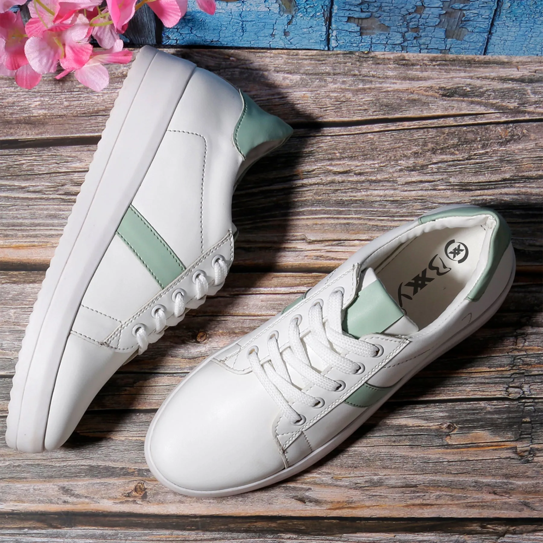 Bxxy Casual Sneaker Lace up Shoes For Women