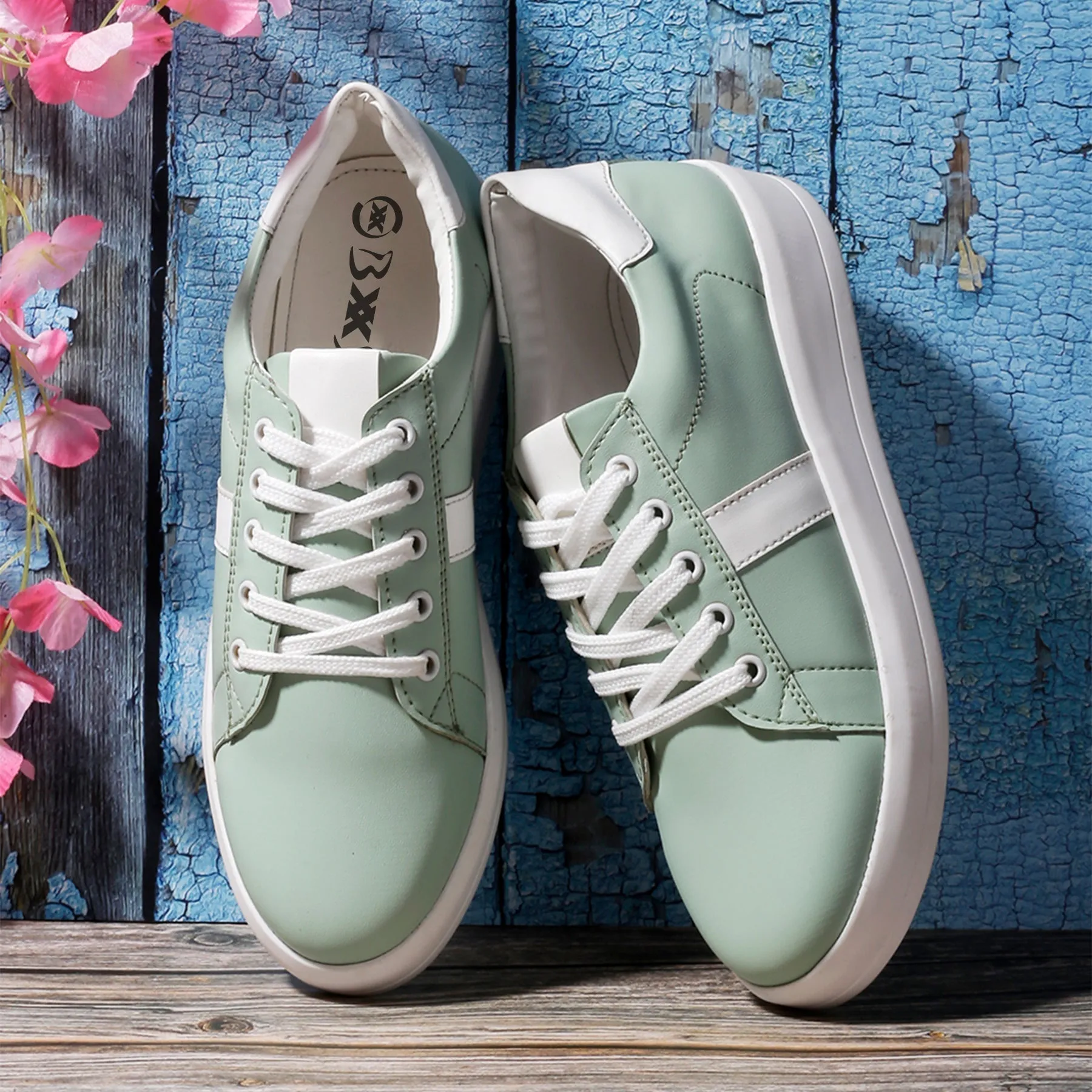 Bxxy Casual Sneaker Lace up Shoes For Women