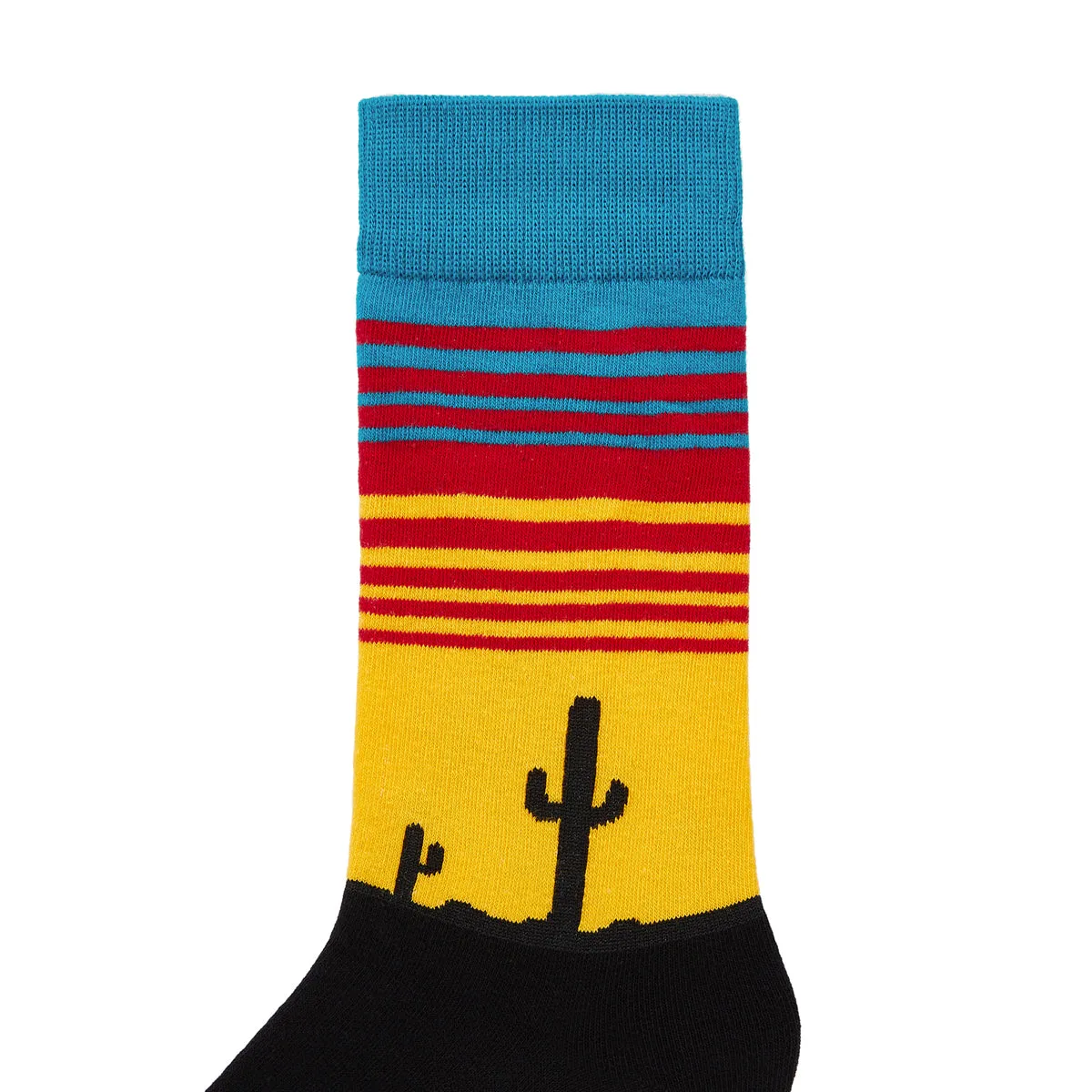 Cactus Printed Crew Length Socks