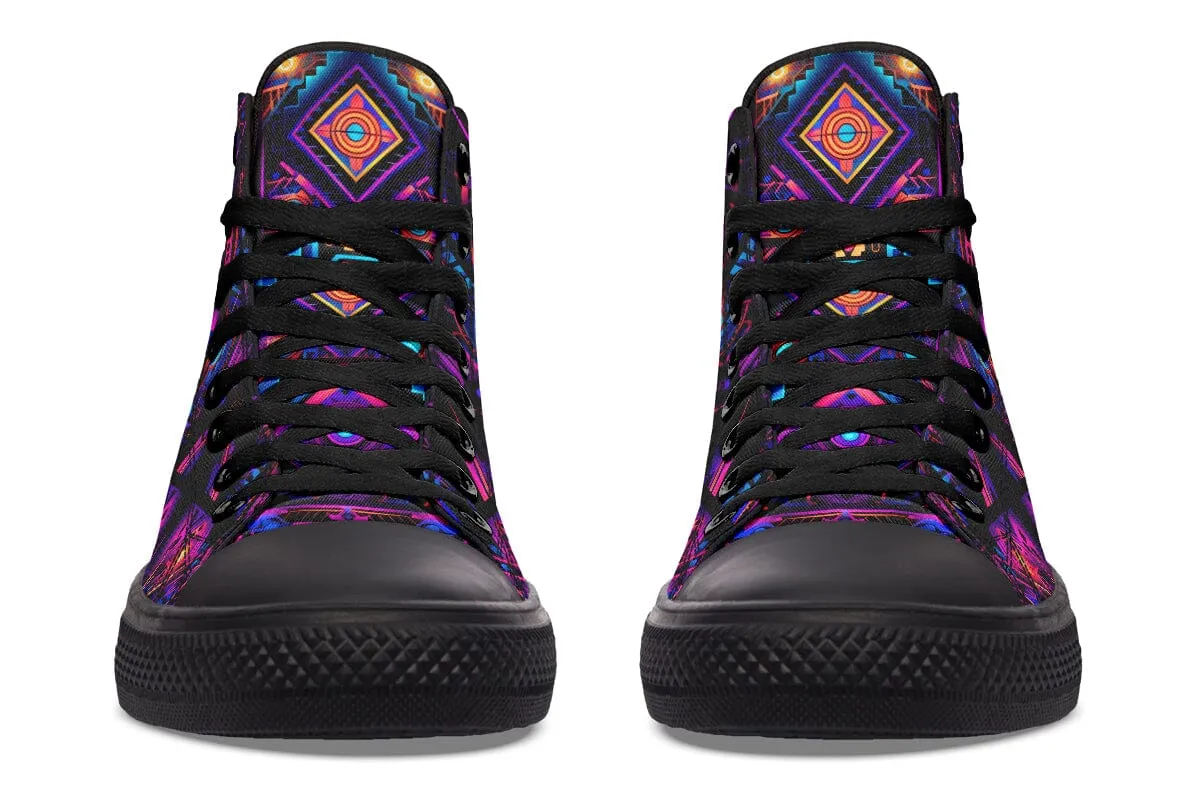 Cyber Grids High Top Shoes