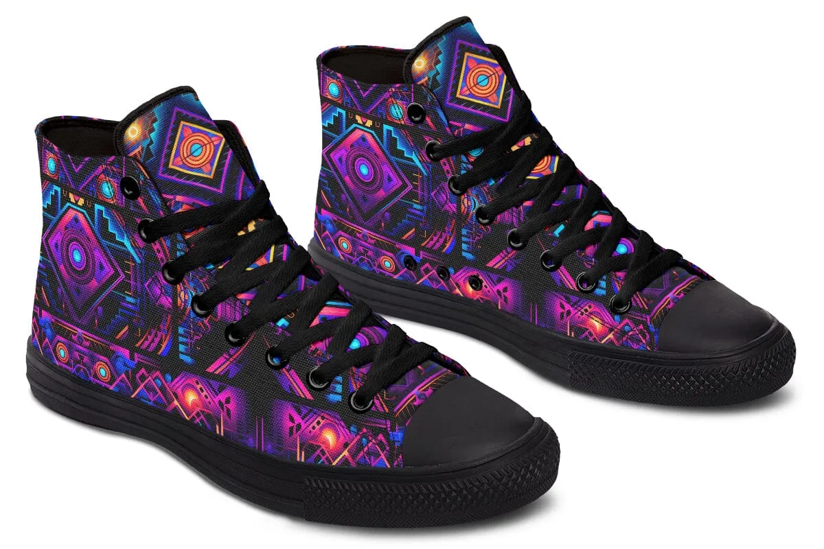 Cyber Grids High Top Shoes