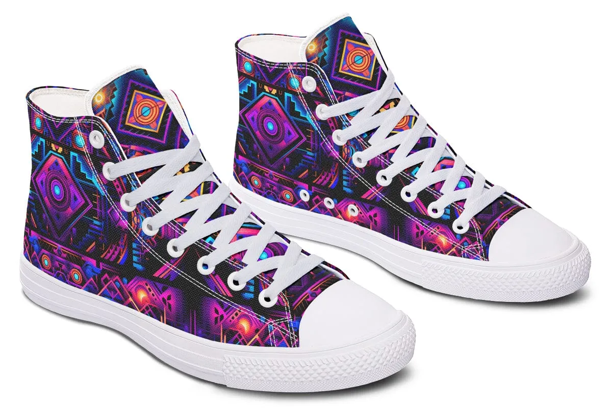 Cyber Grids High Top Shoes