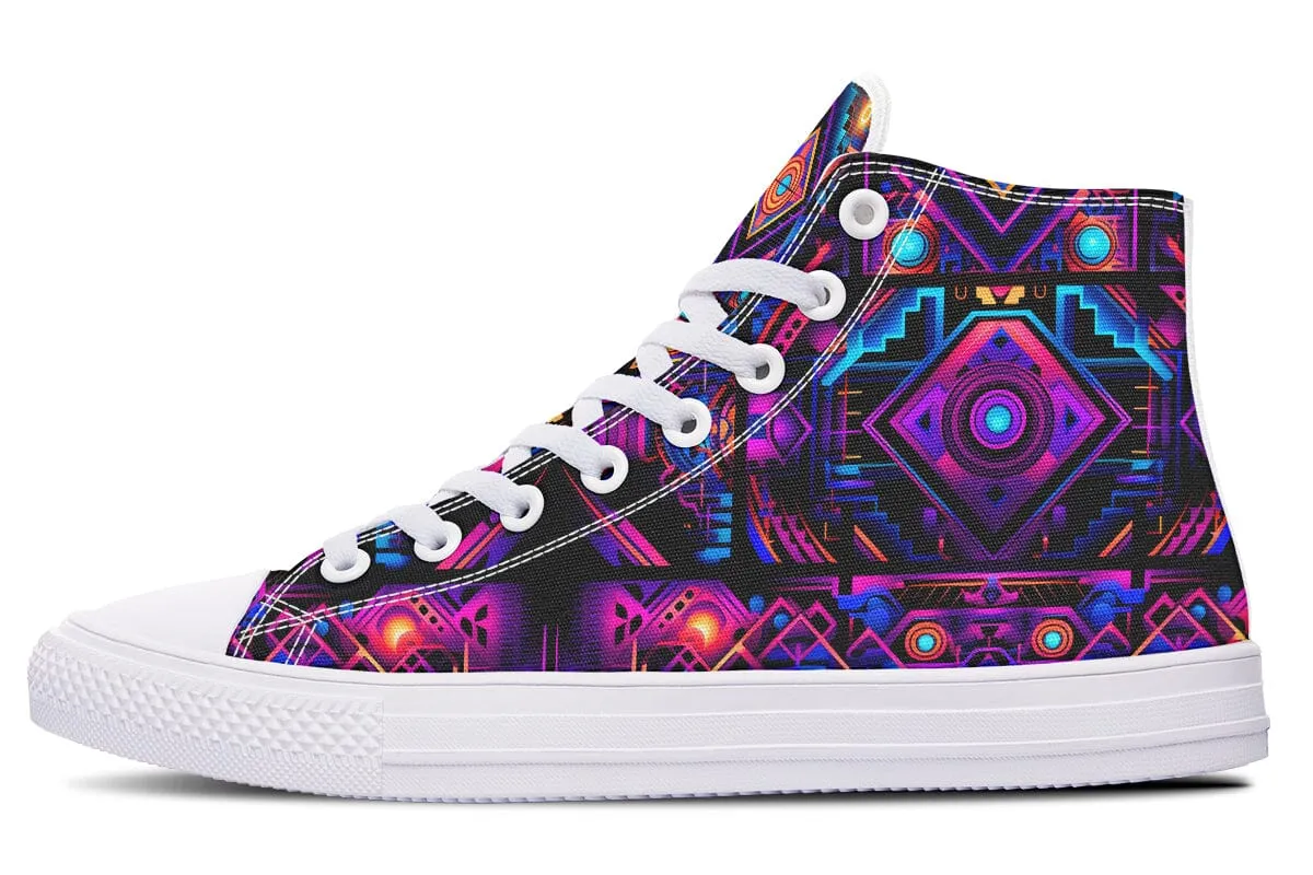 Cyber Grids High Top Shoes