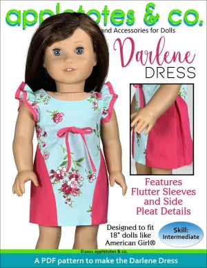 Darlene Dress 18 Inch Doll Sewing Pattern