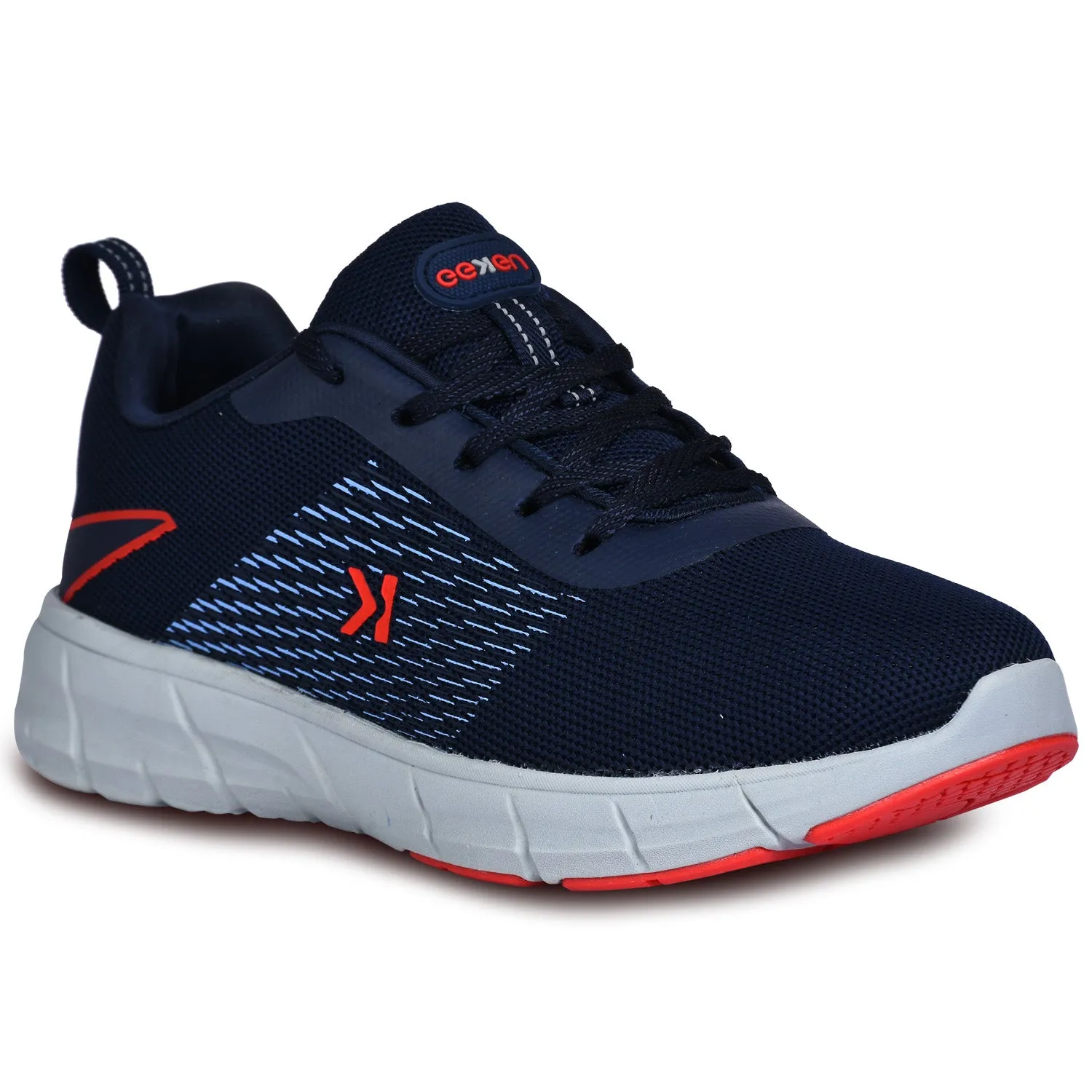 Eeken ESHGIA145 Navy Blue And Red Athleisure Shoes For Men