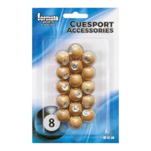 Formula Sports Kelly Pool Marbles - Wood