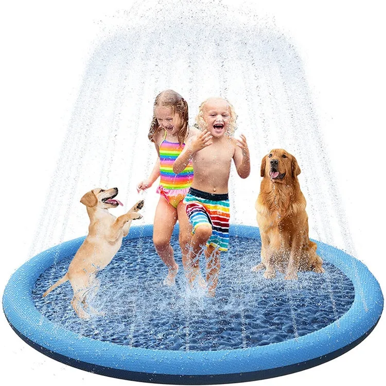 FY008 PVC Pet Sprinkler Mat Outdoor Lawn Water Fun Mat, Diameter: 150CM