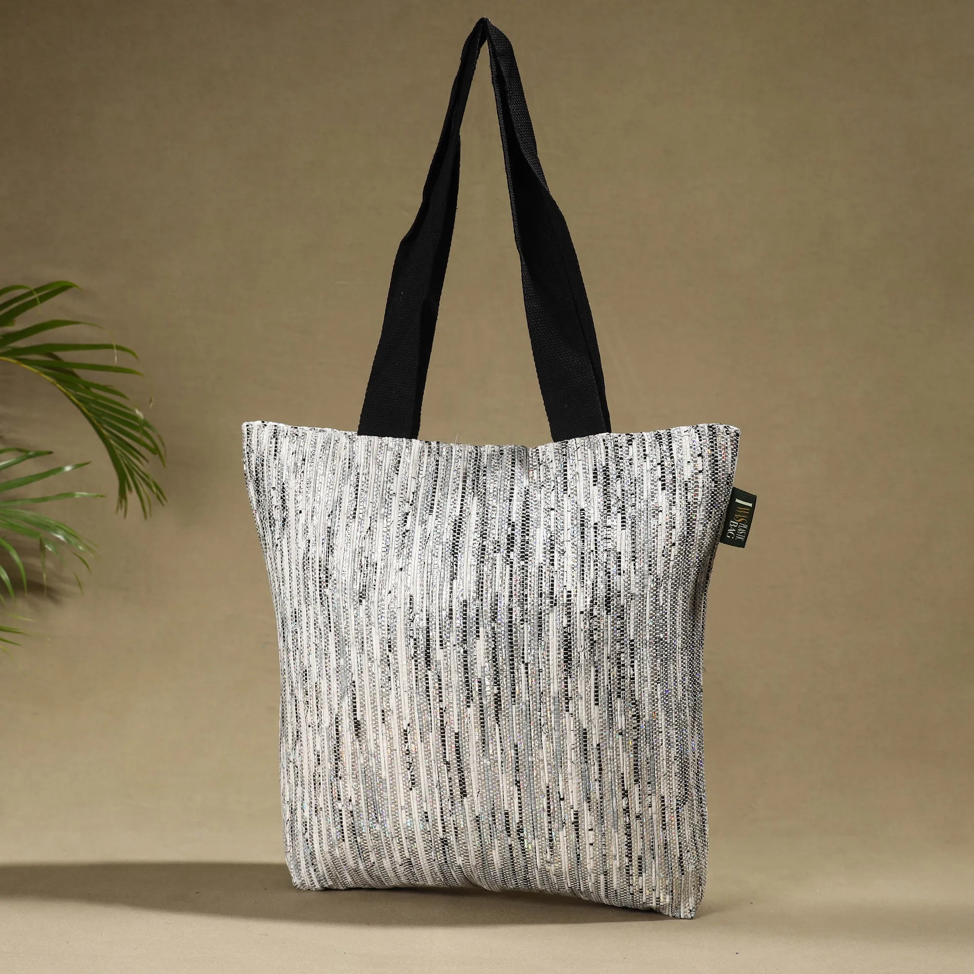 Grey - Upcycled Weave Handcrafted Shoulder Bag