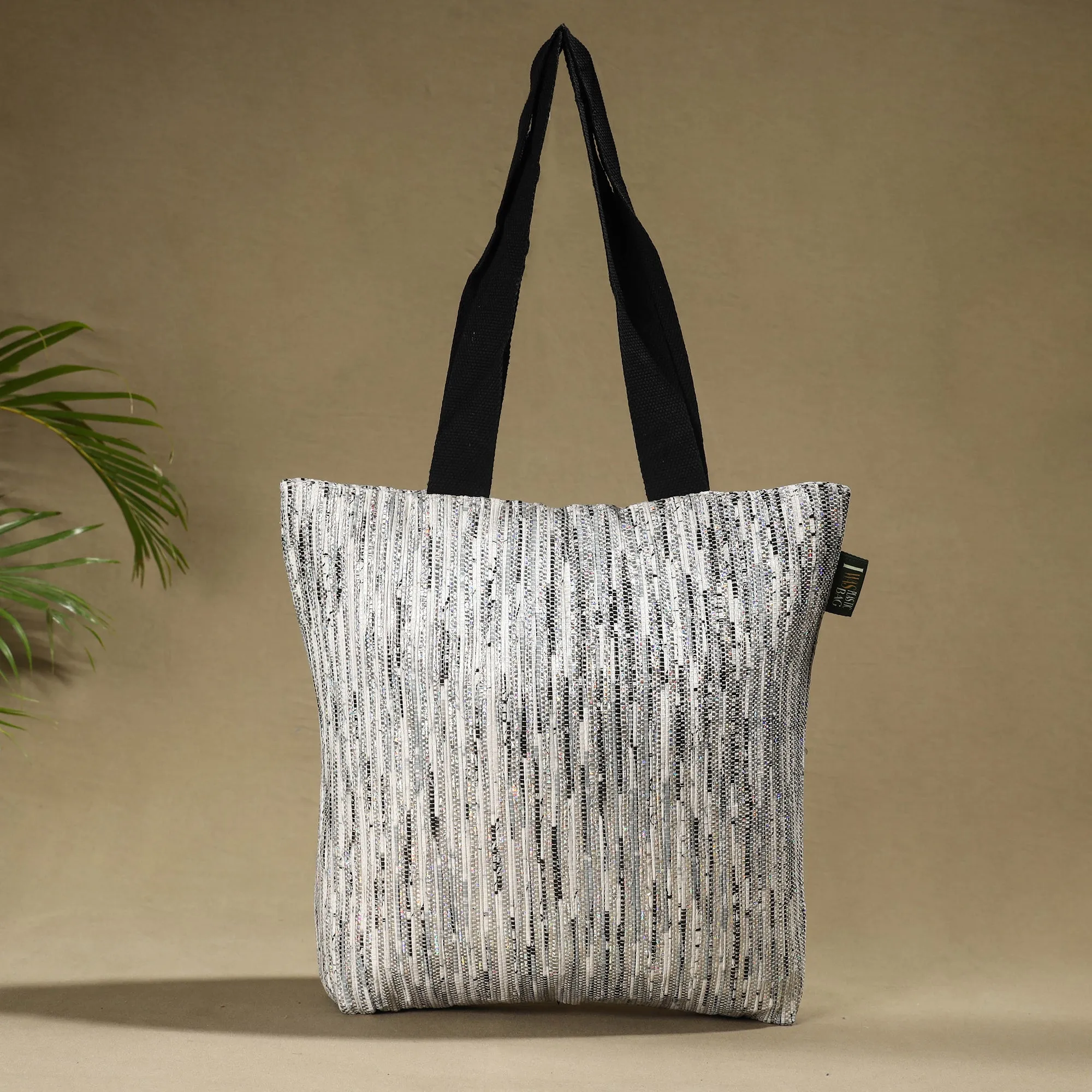 Grey - Upcycled Weave Handcrafted Shoulder Bag