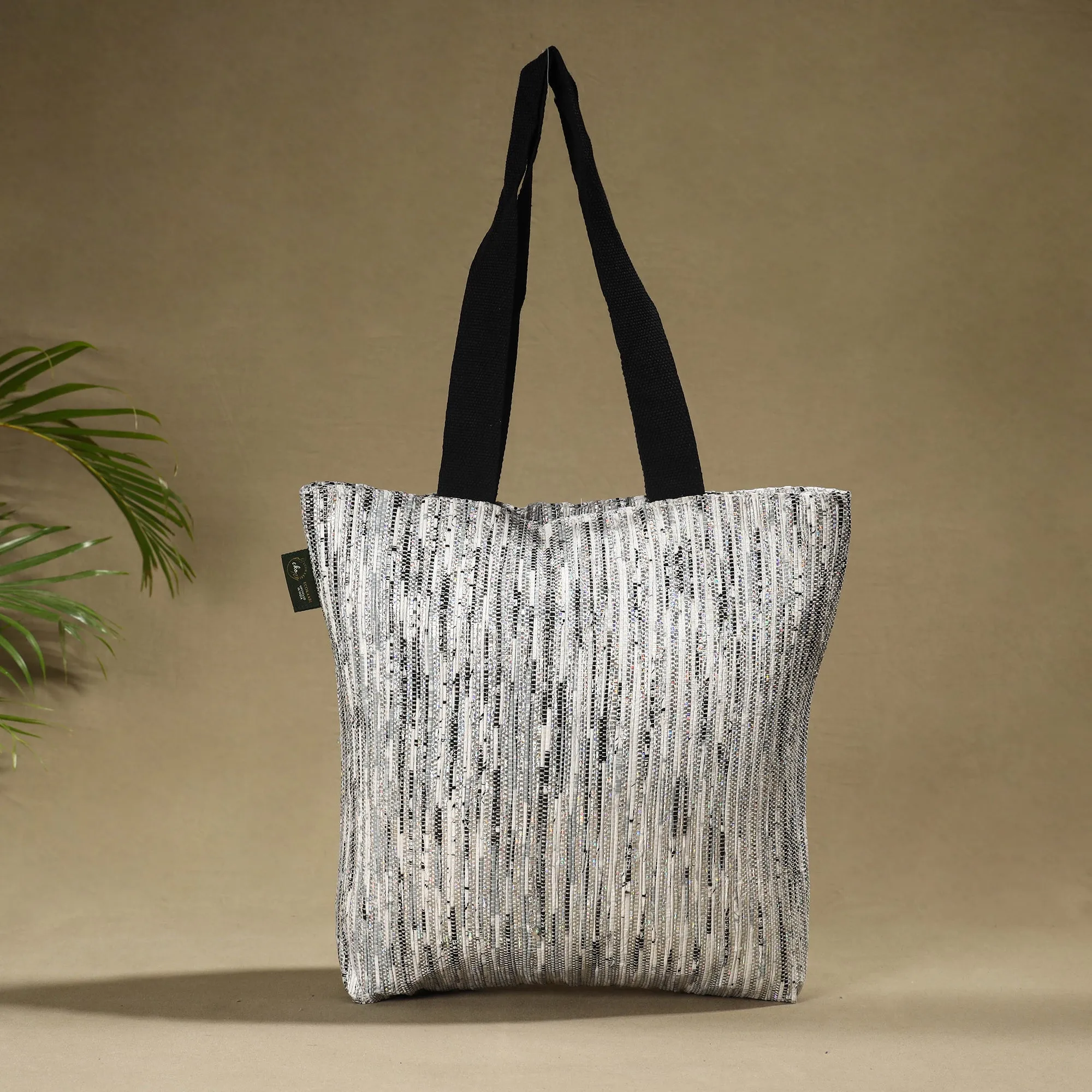 Grey - Upcycled Weave Handcrafted Shoulder Bag