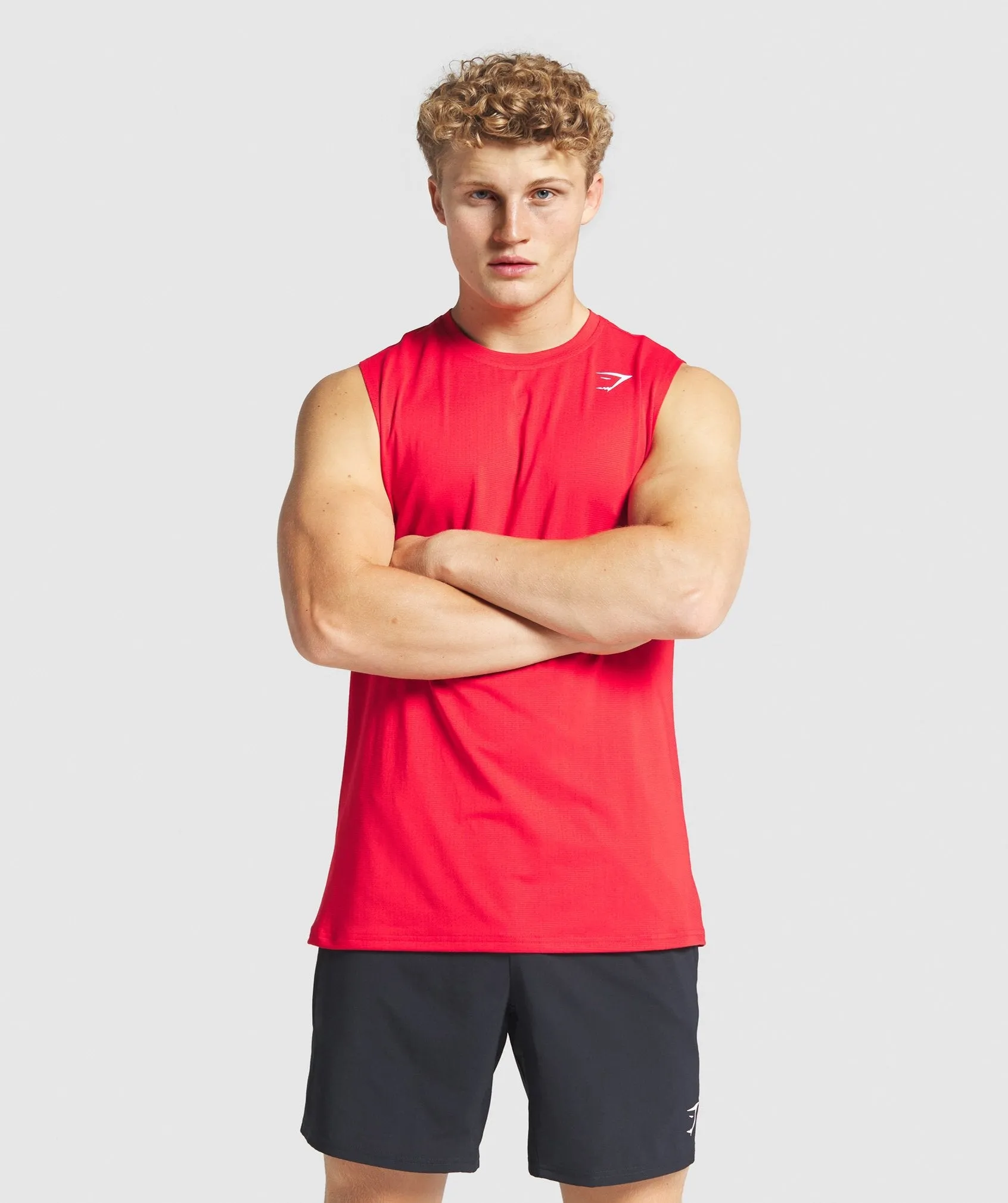 Gymshark Arrival Sleeveless Tee - Red