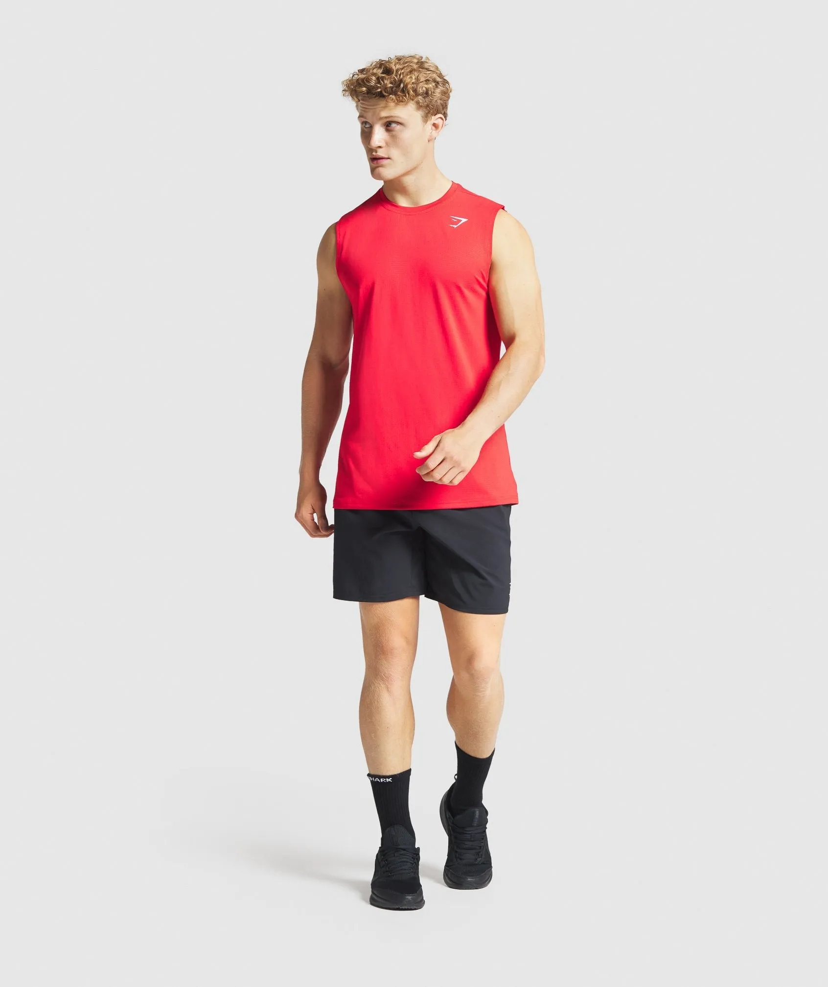 Gymshark Arrival Sleeveless Tee - Red