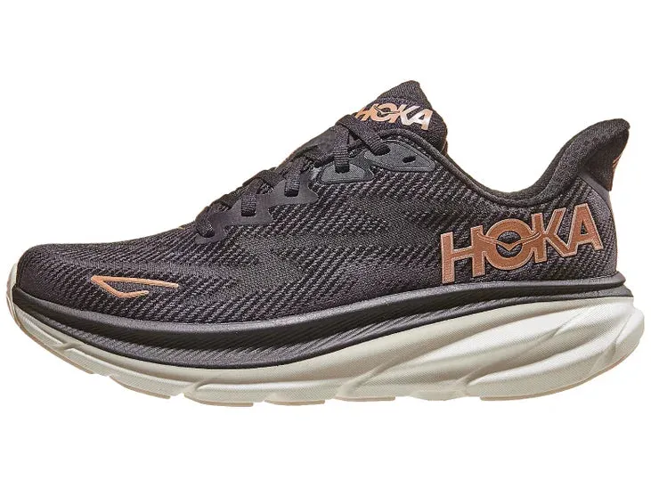 Hoka | Clifton 9 | Women's | Black/Rose Gold