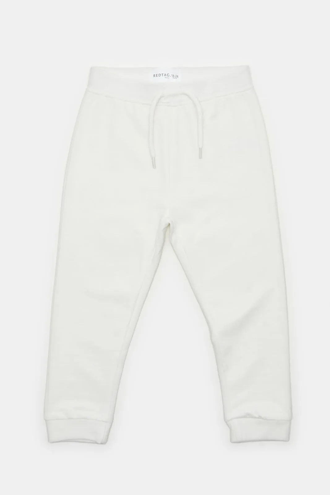 Infant Boys Ivory Plain Active Pants