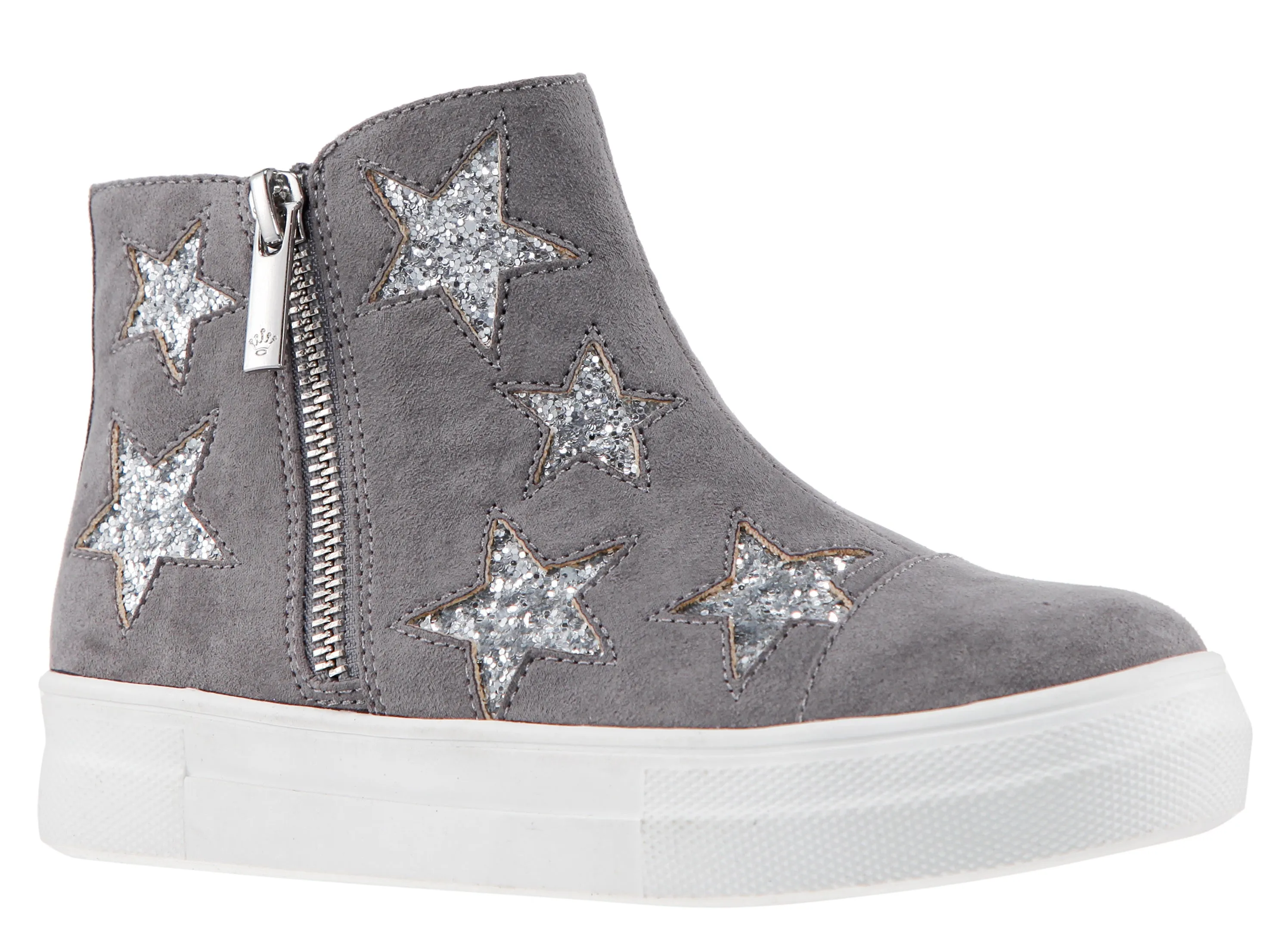 Jacqi Zip Sneaker - Grey Microsuede