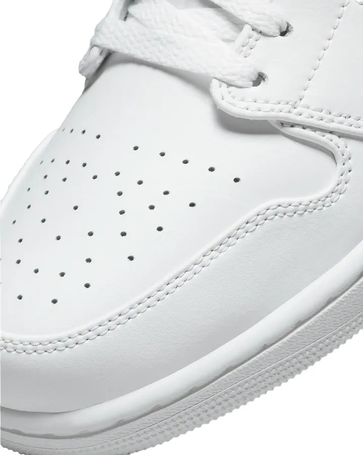 Jordan scarpa sneakers bassa da uomo Jordan 1 Low 553558 136 bianco