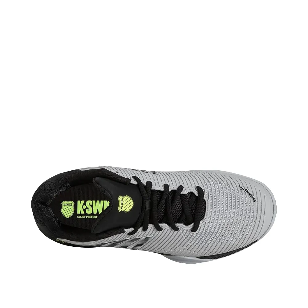 K-Swiss Men's Hypercourt Express 2 Court Shoe in Micro Chip/Black/Tennis Yellow