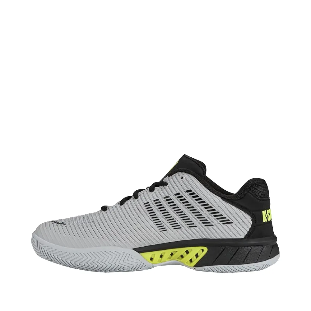 K-Swiss Men's Hypercourt Express 2 Court Shoe in Micro Chip/Black/Tennis Yellow