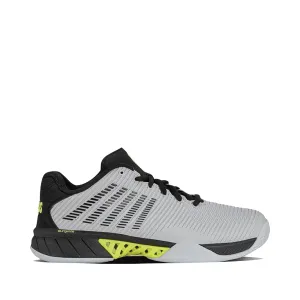 K-Swiss Men's Hypercourt Express 2 Court Shoe in Micro Chip/Black/Tennis Yellow