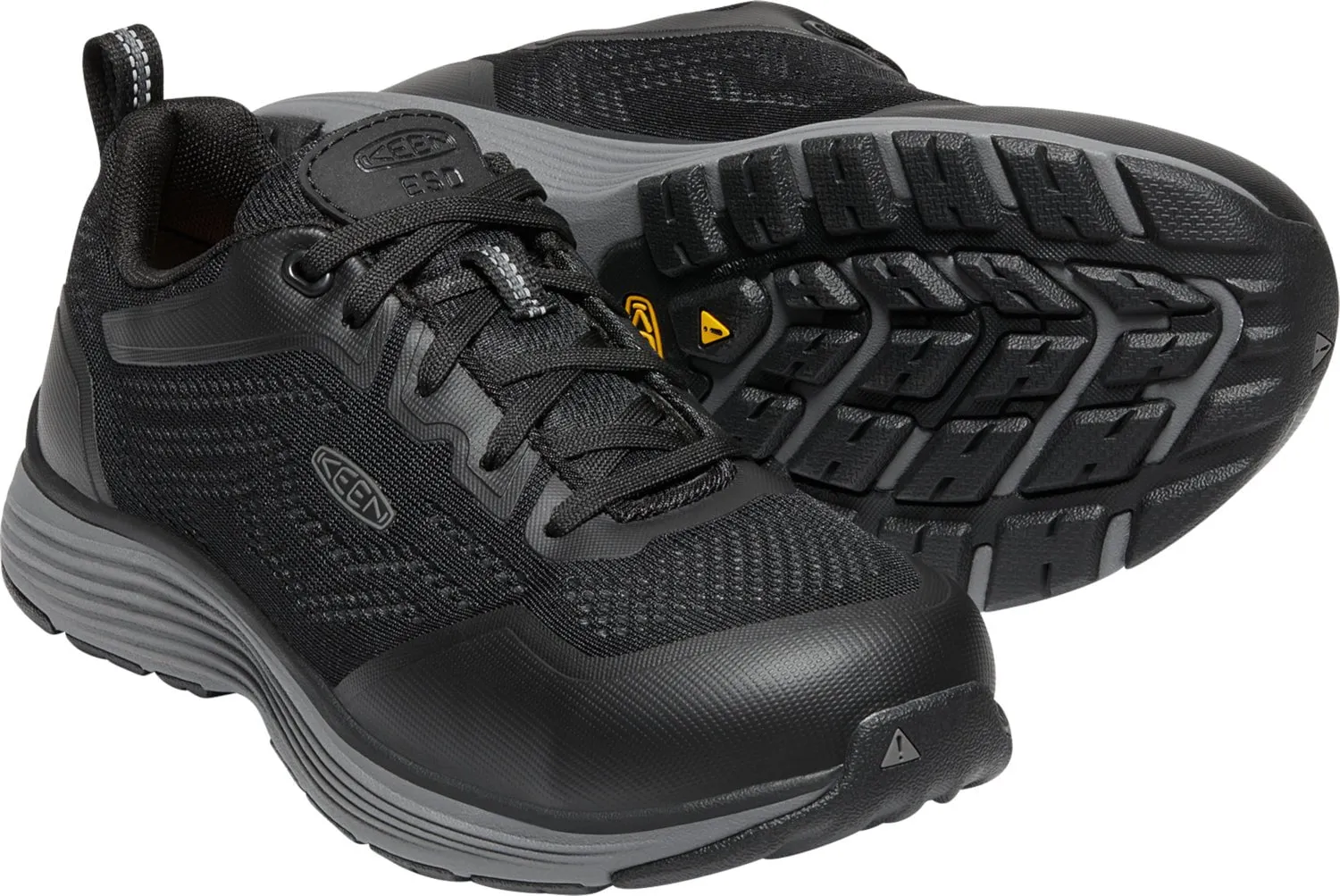 Keen Utility Womens Sparta II ESD Steel Grey/Black Mesh Work Shoes