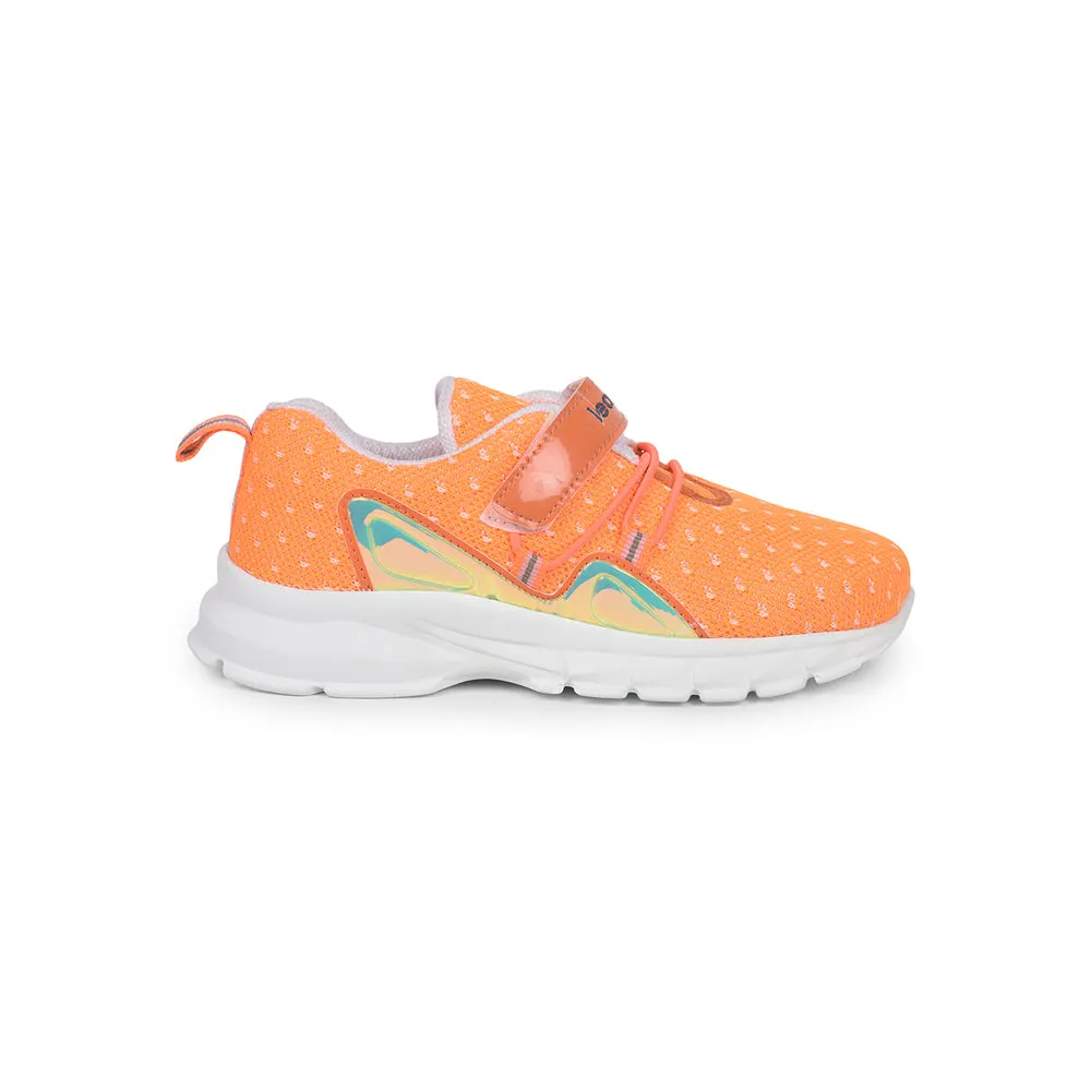 Leap7x Slip-on Athleisure Shoes For Kids (Orange) JEEVA-09 By Liberty