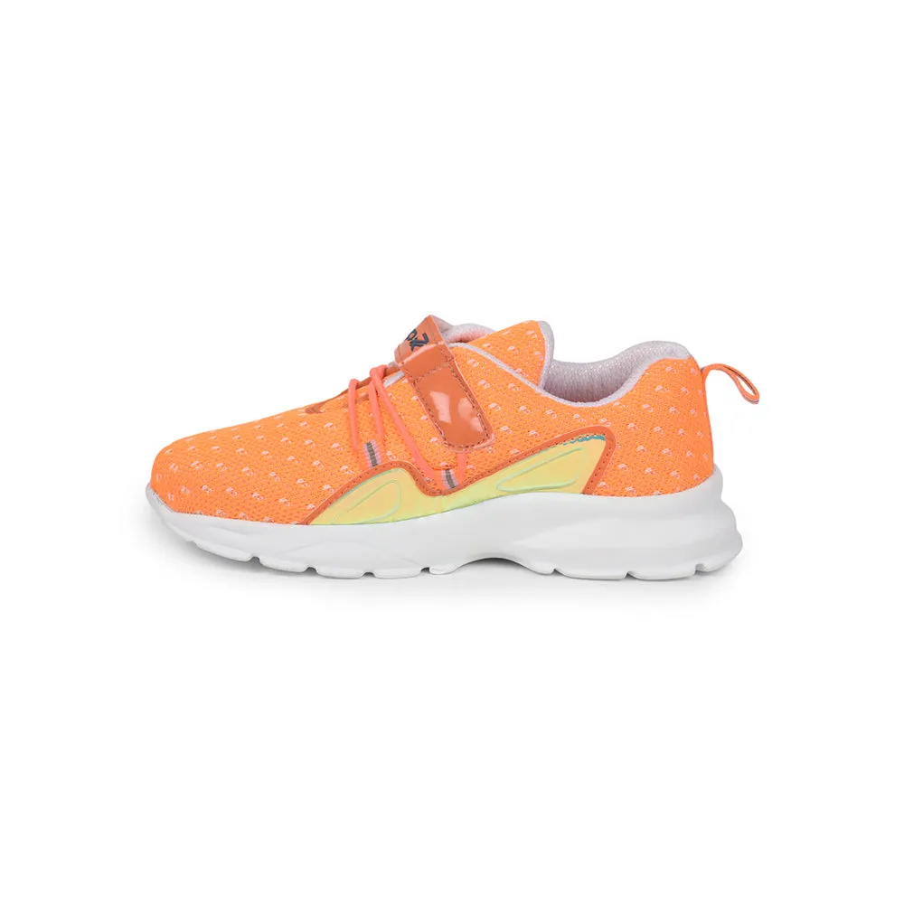 Leap7x Slip-on Athleisure Shoes For Kids (Orange) JEEVA-09 By Liberty