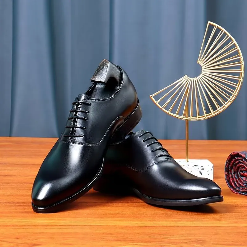 LuxeLeather Classy Oxford Dress Shoes