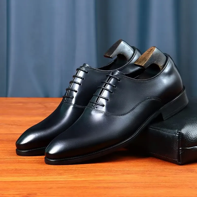 LuxeLeather Classy Oxford Dress Shoes